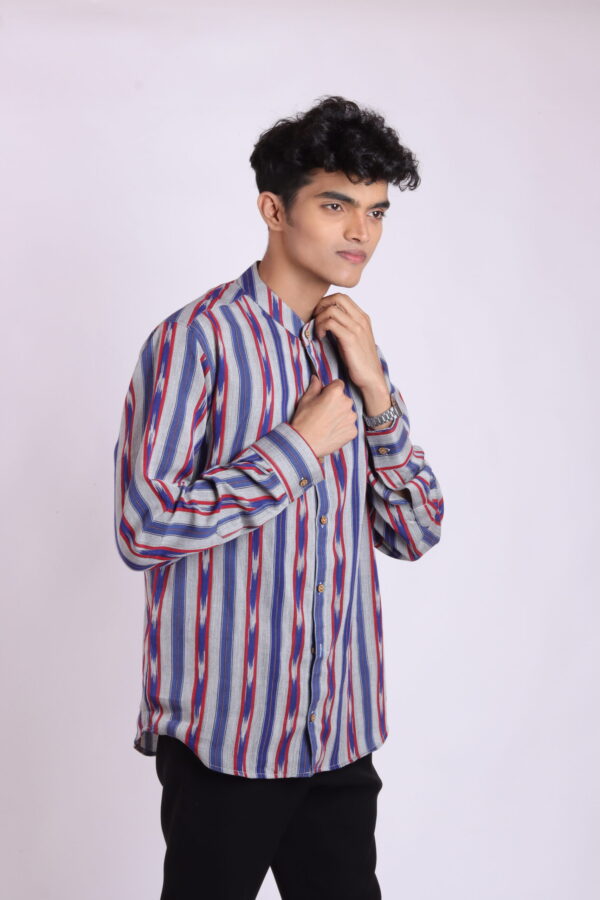 Sambalpuri Mens Ikat Shirt - Image 2