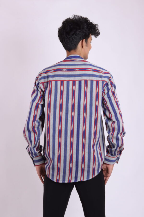 Sambalpuri Mens Ikat Shirt - Image 3