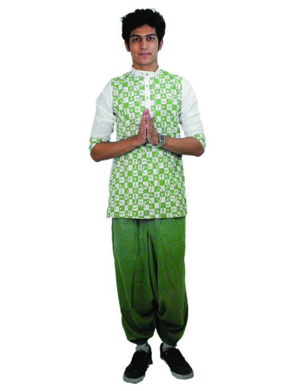 Block Print Mens Kurta - Image 2