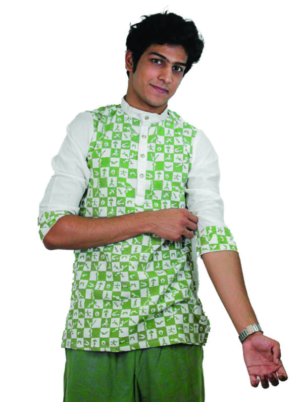 Block Print Mens Kurta - Image 4