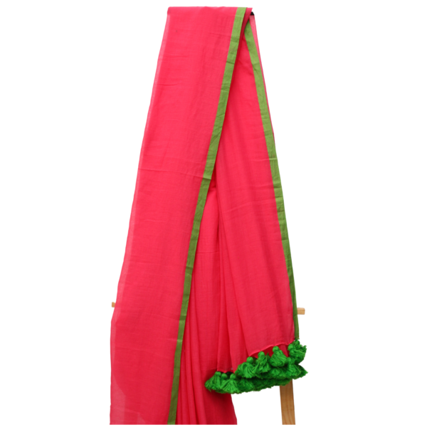 Handwoven Mol Cotton Saree - Image 4