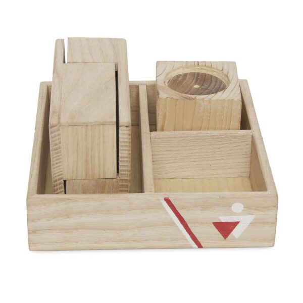 Multi-purpose Wooden Desk Organizer & Mobile/Pen Holder Stand - Image 3