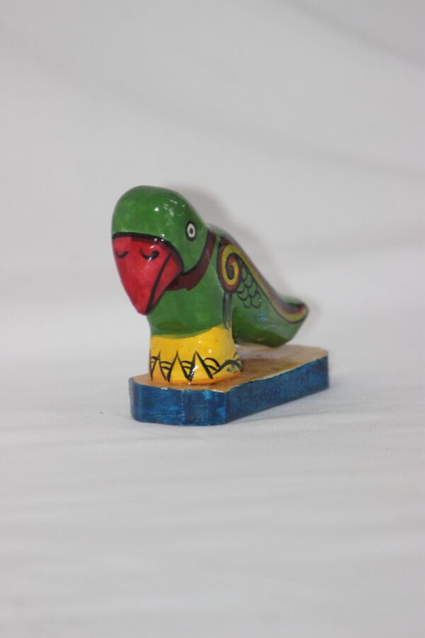 Pattachitra Wooden Hand-Painted Toy (Parrot) - Image 5