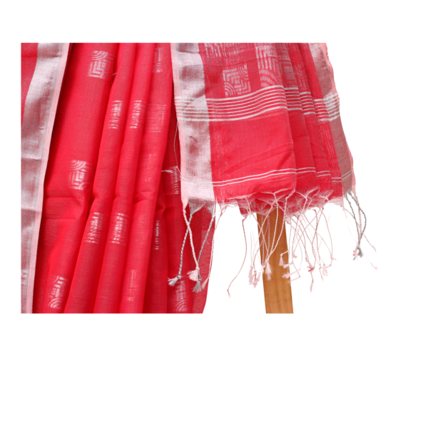 Handloom Cotton Silk Saree - Image 2