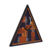 Wall Clock Hand Painted Warli Design (Round) - Image 3