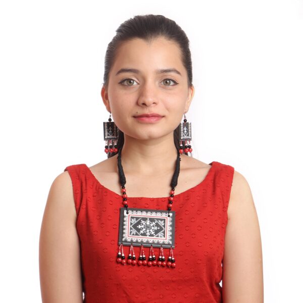 Warli Hand Painted Necklace Set